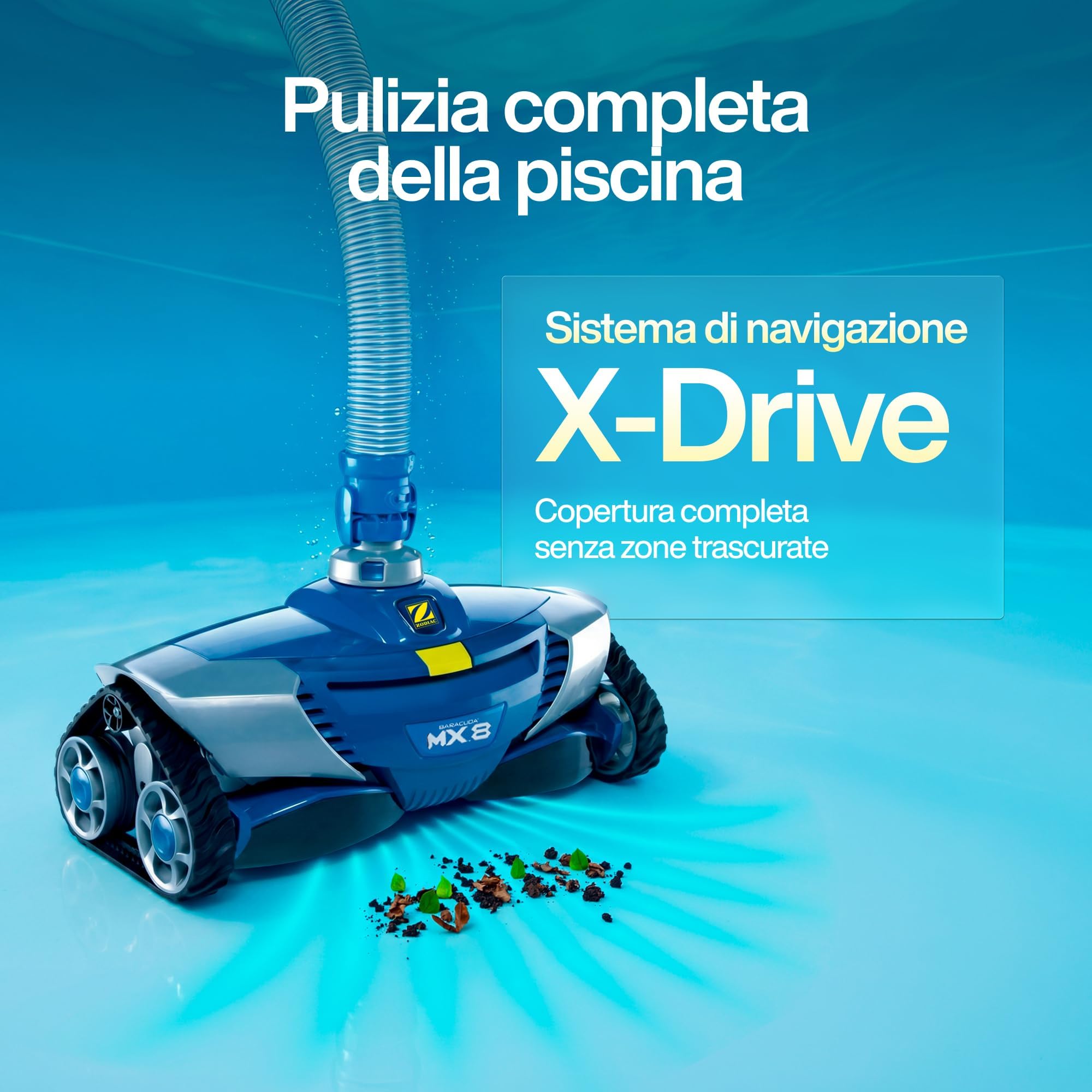 Zodiac MX8. Pulitore Idraulico per Piscine Interrate fino a 72 m²