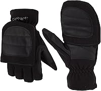 Carhartt Men's A557 TS Flip It Glove - Camo Fleece Magnetic Mitt Cold Weather Work Gloves