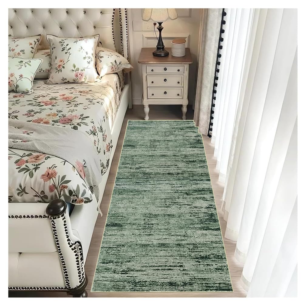Tappeto Runner Lungo Per Corridoio 50x300cm Verde Antiscivolo Lavabile Passatoia Cucina Tappeti Moderno Soggiorno Salotto Camera Da Letto Scendiletto Lavanderia Ingresso Interno Pelo Corto