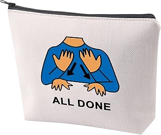 Special Education Gift SPED Teacher Survival Kit Autism Acceptance Makeup Bag with Zipper Autism Acceptance Cosmetic Bag (All Done)