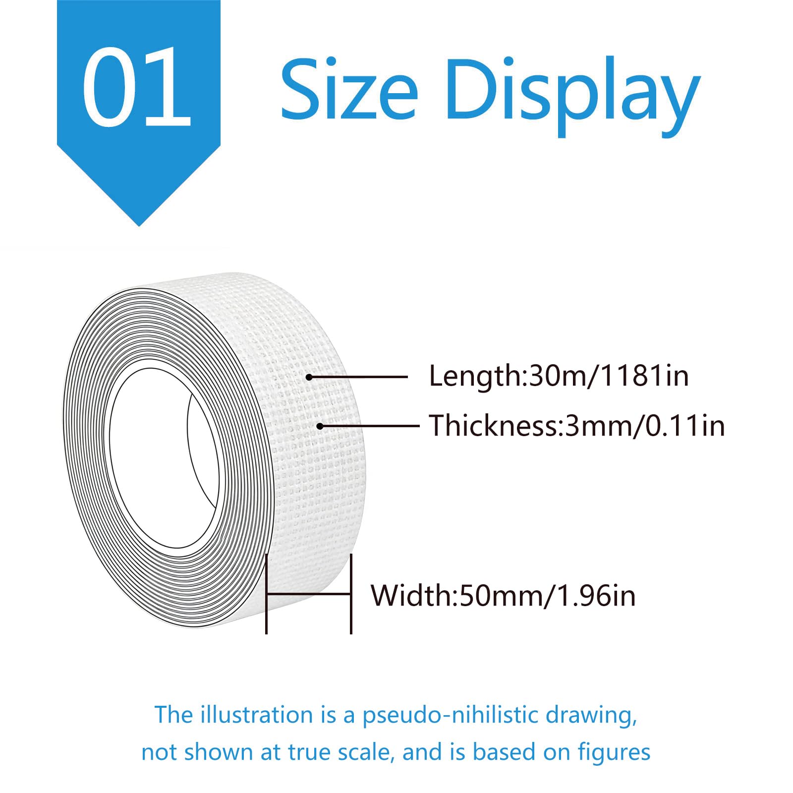 Nastro isolante in fibra ceramica | 5 cm x 20 m/30 m x 3 mm/5 mm for apparecchiature termiche: materiale isolante ignifugo(Length:30m,Thick:3mm)