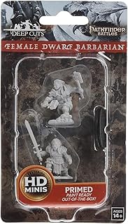 Pathfinder Deep Cuts Unpainted Miniatures: Wave 8: Female Dwarf Barbarian