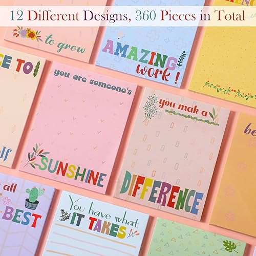 Miniatura 9 de 12 blocs de notas adhesivas que empoderan de 3 x 4 pulgadas notas adhesivas inspiradoras autoadhesivas bloc de notas divertido y pegajoso regalos de