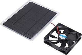 FOTABPYTI Przenośny wentylator solarny na zewnątrz, przenośny 800 mA, energooszczędny wentylator solarny do szklarni, do przyczep kempingowych do domków dla zwierząt domowych