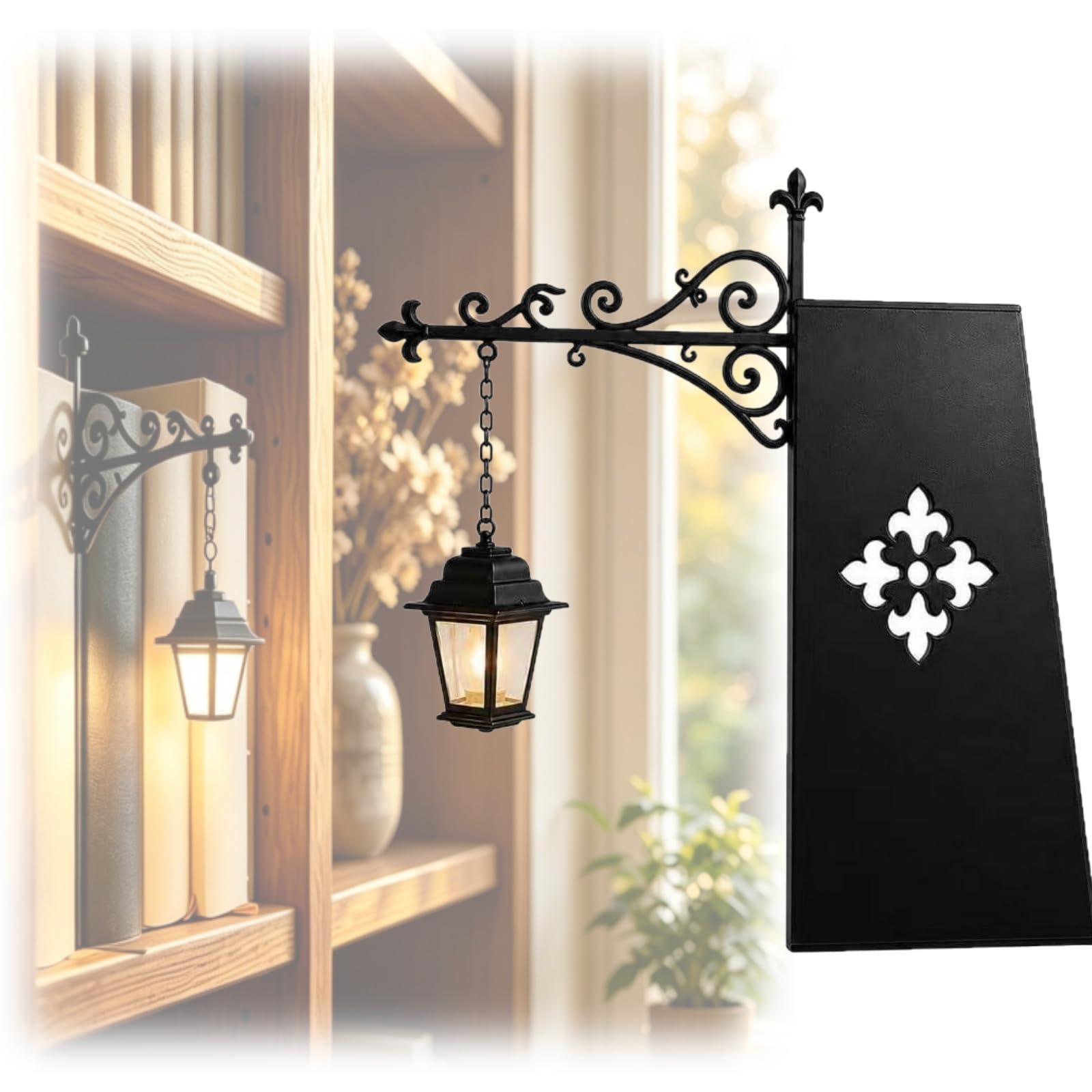 Library Lantern,Decorative Bookshelf Lighting,Mini LED Bookcase Lamp，1