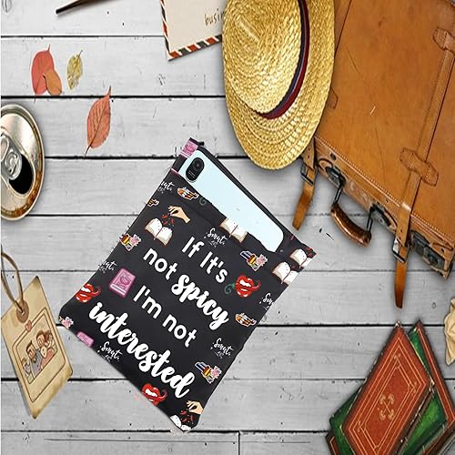 Miniatura 5 de LQRI Libro de regalo picante, funda para libro de regalo picante, regalo con texto en inglés "If It's Not Spicy I'm Not Interested Spicy Reader Book