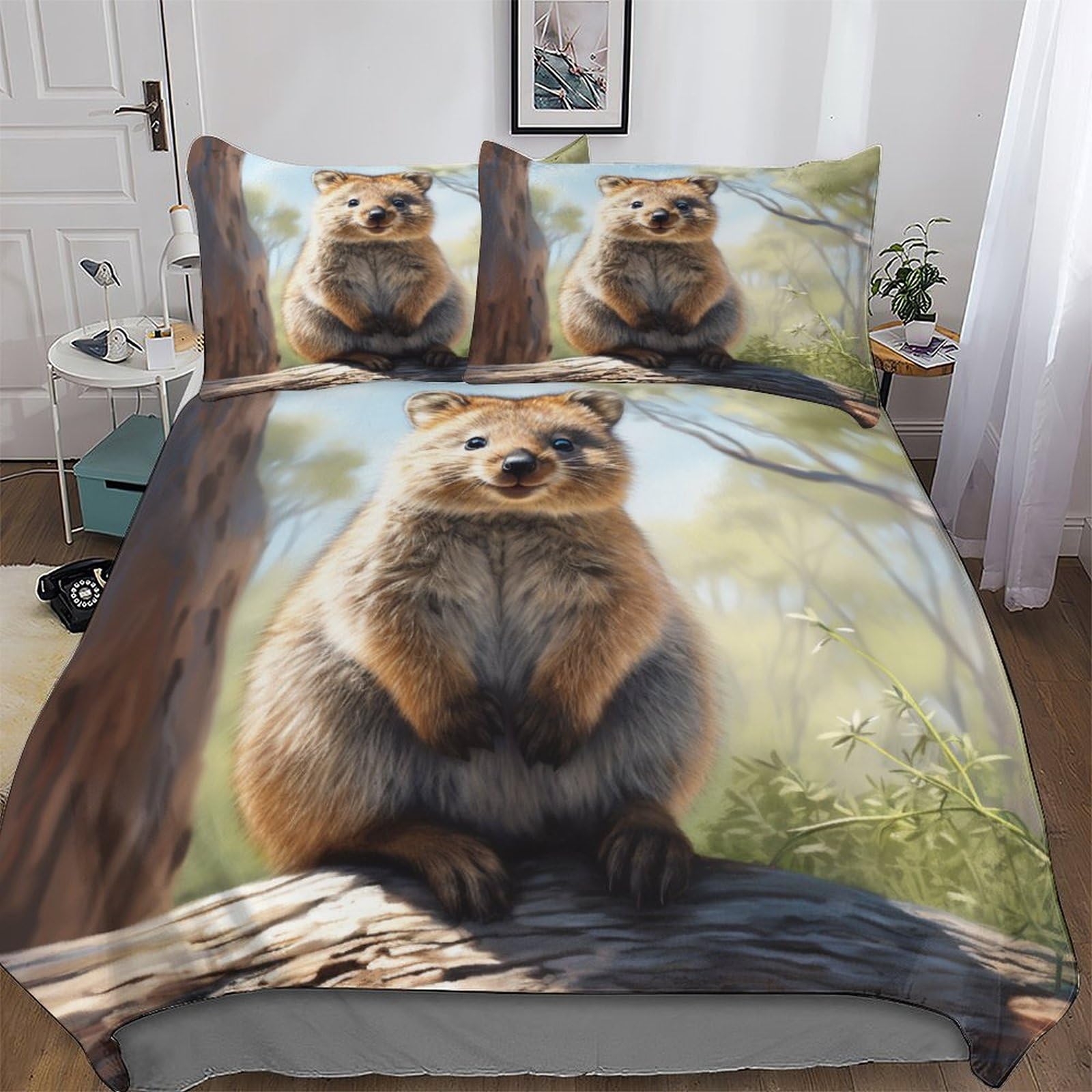 Housse de couette hamster lit king 220x240 parée pour enchanter la chambre des enfants