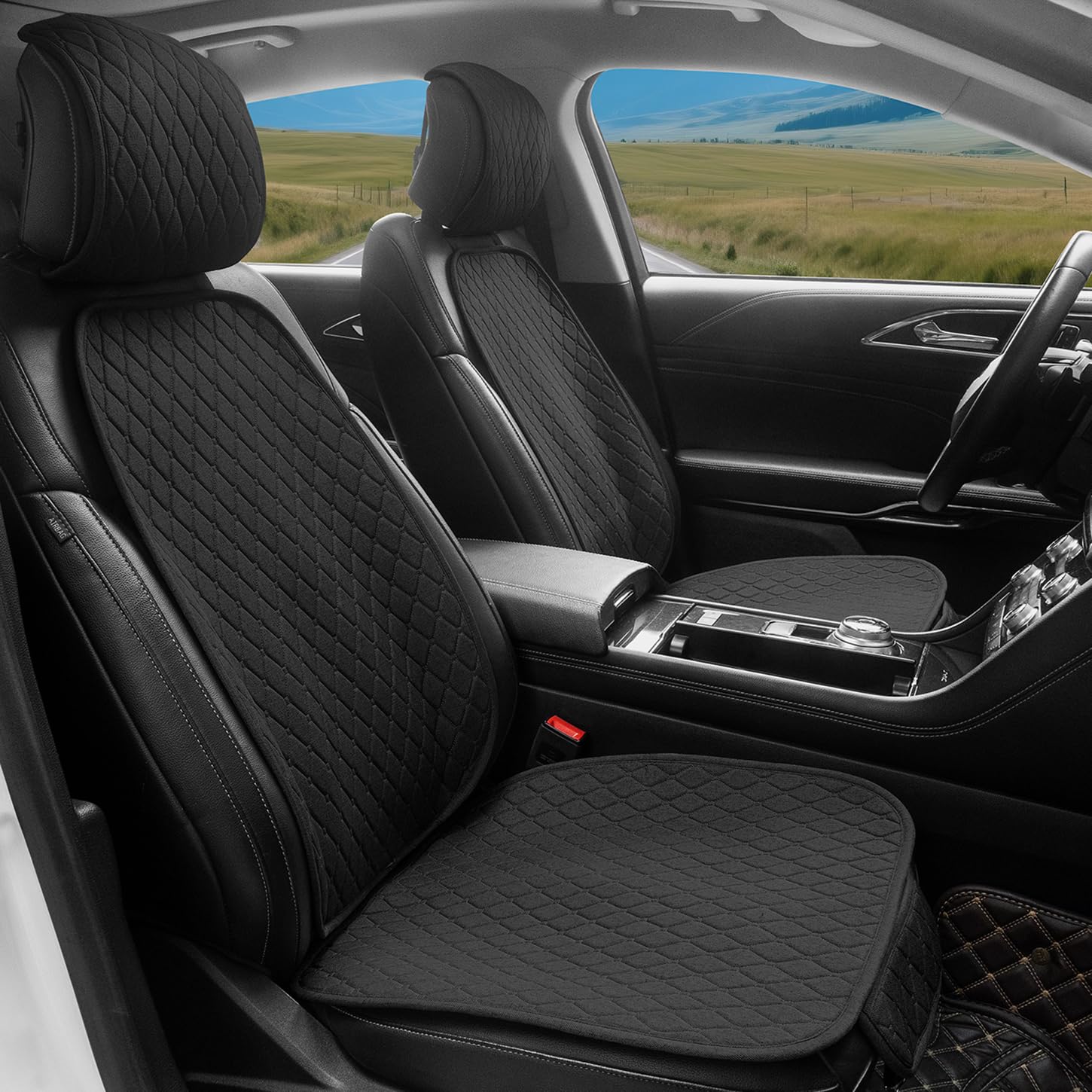 DECKALY Linen Front Seat Covers