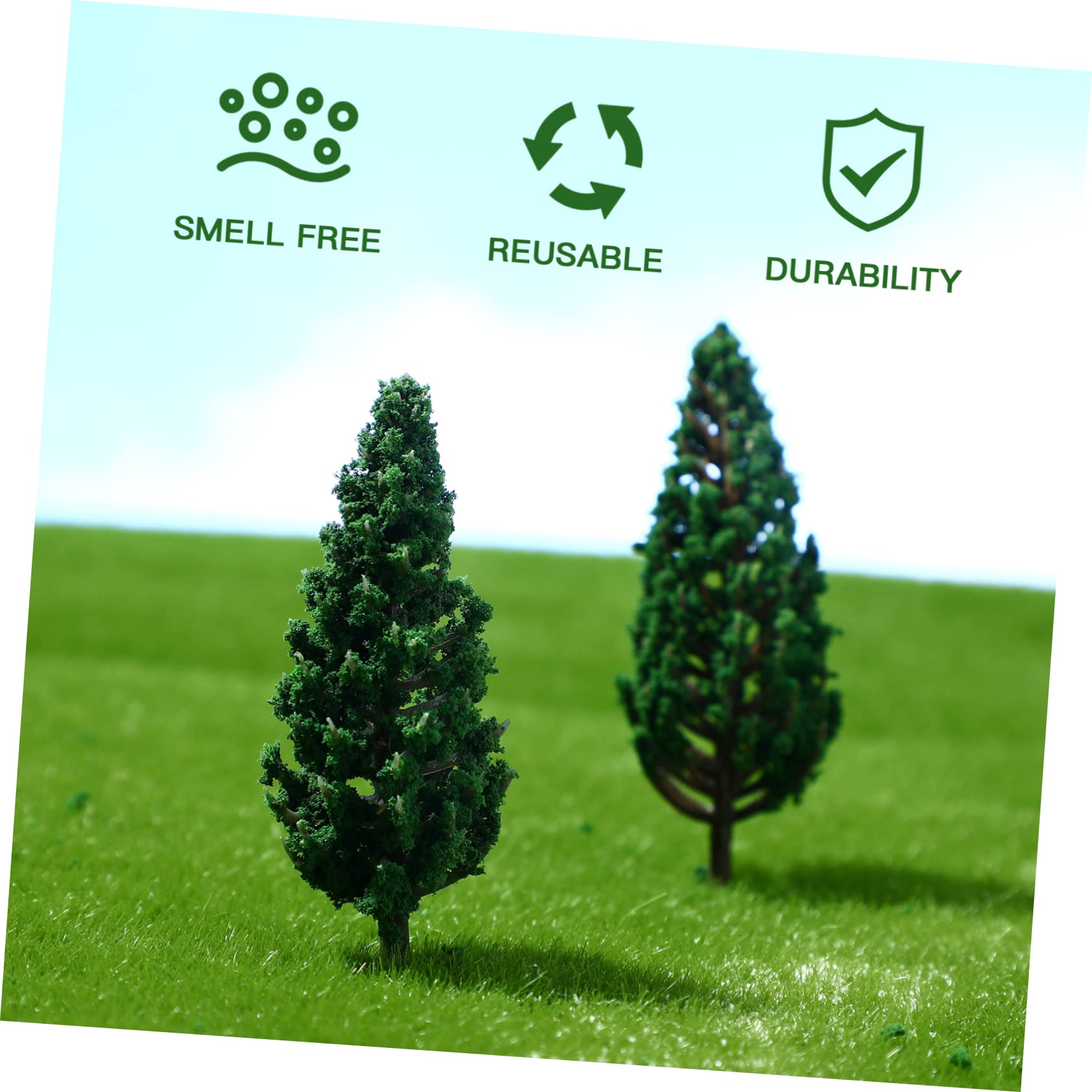 SHINEOFI 72pezzi Miniature Model Trees for Landscape Scenery Realistic Fake Trees for Train and Tables Craft Ornaments and Educational Play
