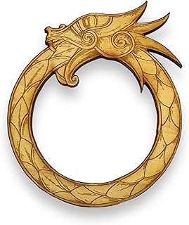 Ornament - Celtic Dragon - Raw Wood 3x4in