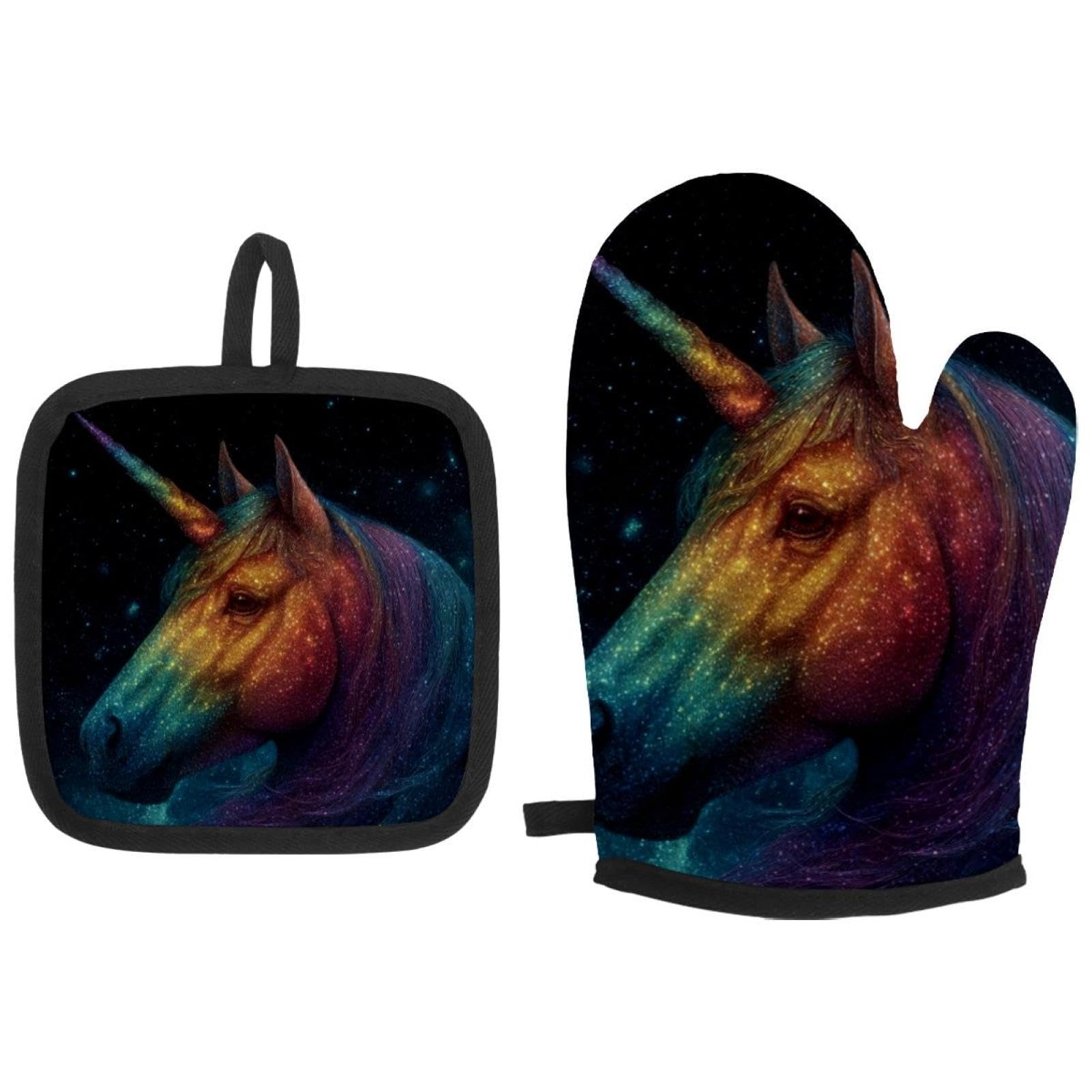 Gants de cuisine licorne isolants pour manipuler les plats chauds sans risque de brûlure