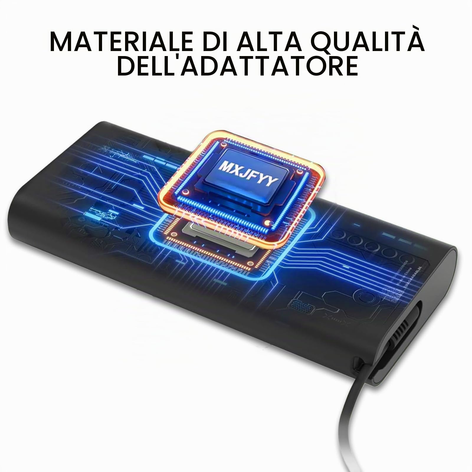 Caricabatterie per laptop MXJFYY 200W per HP Pavilion Gaming 15/1-7, Omen 15/1-7, Victus 1-5/16, Envy 15/2020 L00818-850, TPN-DA10, TPN-LA21, L73385-001, ADP-200HB B【4,5 * 3,0 mm】