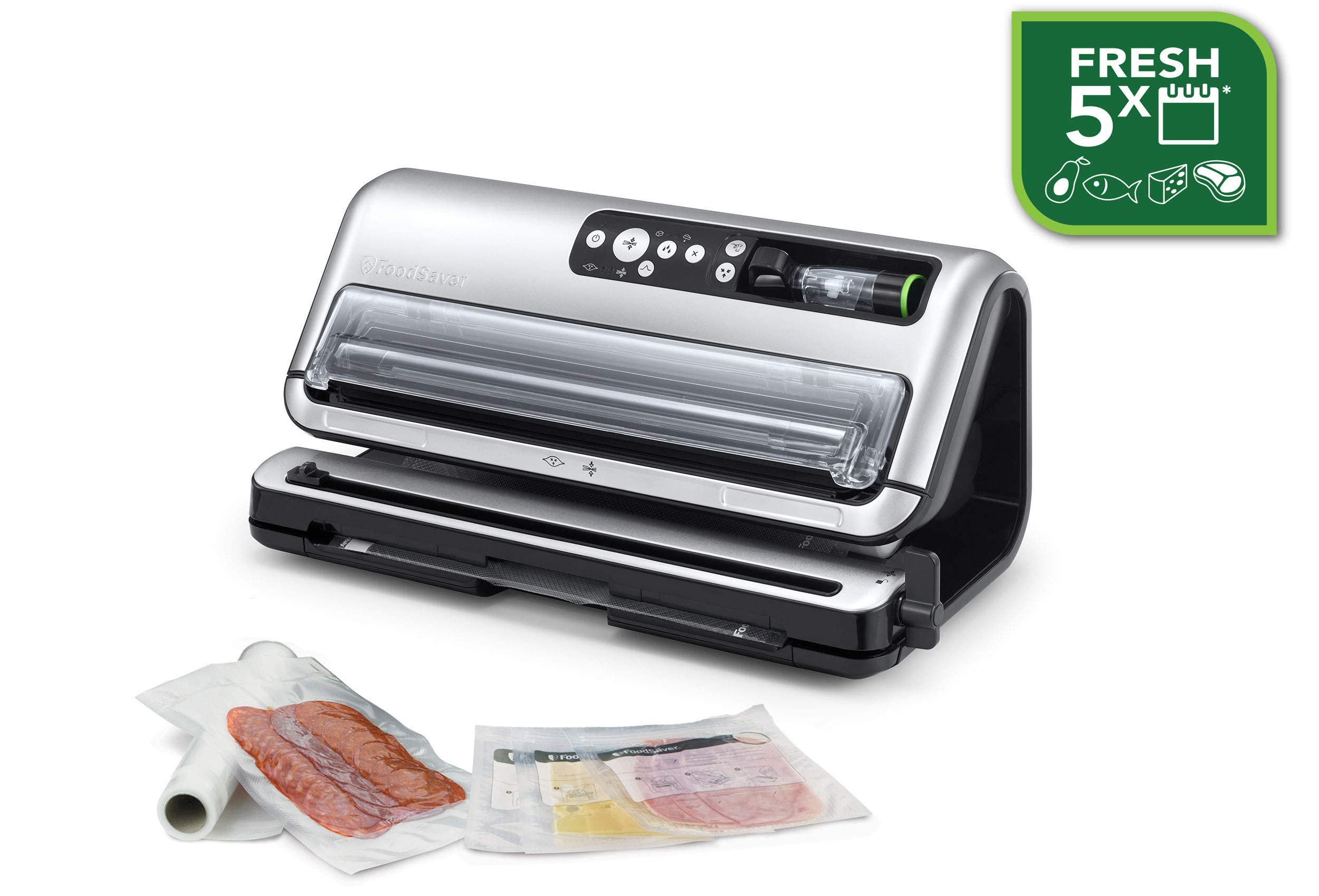 FoodSaver zgrzewarka próżniowa z trybem automatycznego pakowania próżniowego, pakowarka próżniowa FFS006X