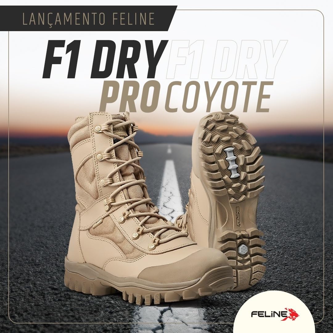 Coturno Feline F1 Dry Pro Cor Coyote P R F em promoção! Veja a oferta e mais achadinhos de Botas & Coturnos Masculinos 2 Hoje é o melhor dia para comprar Coturno Feline F1 Dry Pro Cor Coyote P R F com aquele preço maroto! Promoção! Aproveite a oferta! 2