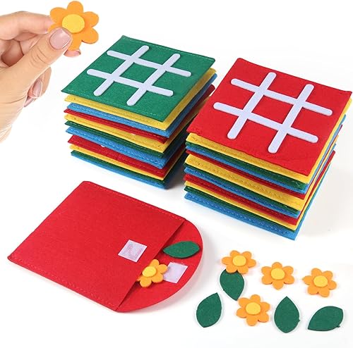Miniatura 8 de Tic Tac Toe (paquete a granel de 20) juguetes de mesa para niños y familia, regalos de fiesta de cumpleaños, regalos clásicos a granel para niños,