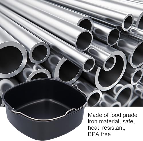 Miniatura 7 de Alvinlite Freidora de aire para hornear, accesorios para freidora de aire cuadrada para ollas a presión, freidoras de aire y hornos (7.1 pulgadas)