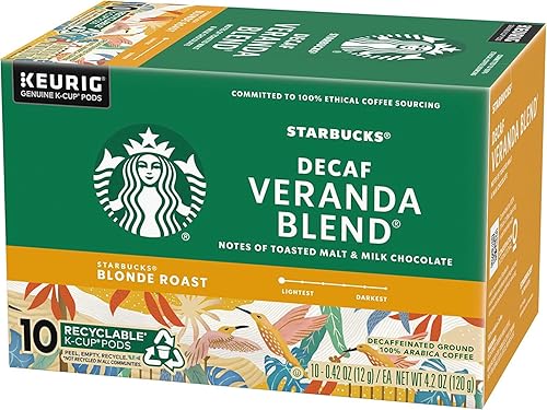 Vista 24 de Starbucks Cápsulas de café descafeinado K-Cup, House Blend para cafeteras Keurig, 1 caja (40 cápsulas)
