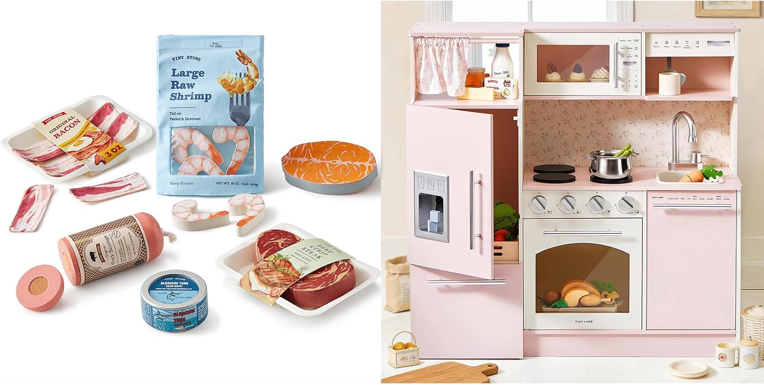 Tiny Land Organic Play Food Set，Play Kitchen