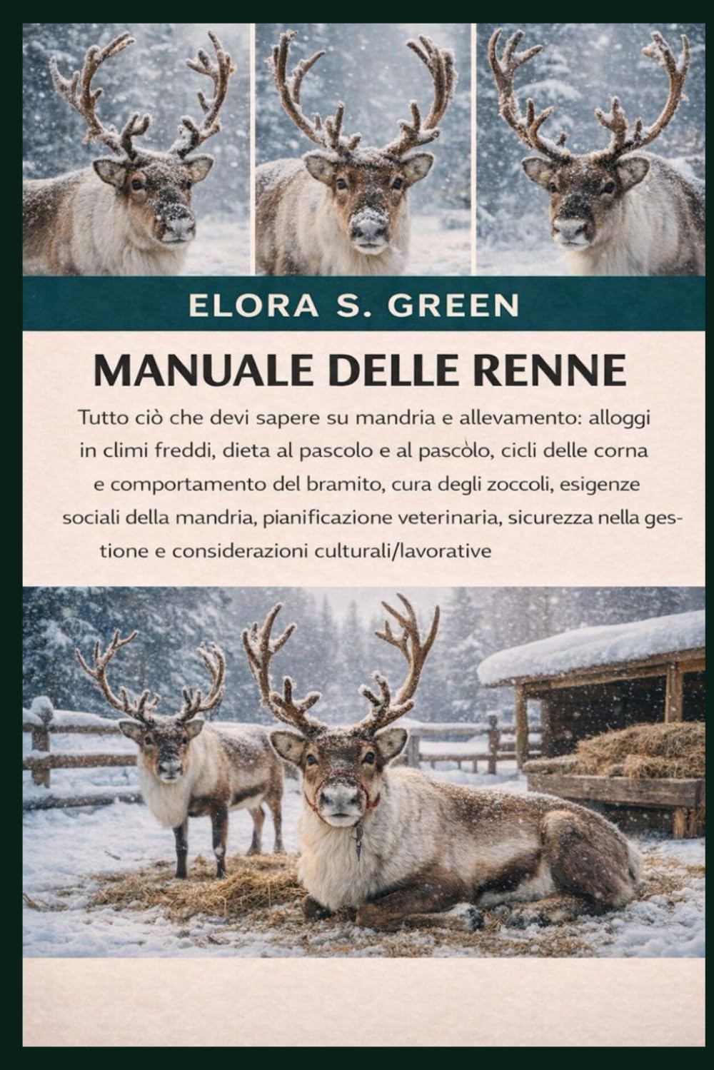 MANUALE DELLE RENNE: Tutto ciò che devi sapere su mandria e allevamento: alloggi in climi freddi, dieta al pascolo e al pascolo, cicli delle corna e ... sociali della mandria, pianificazione