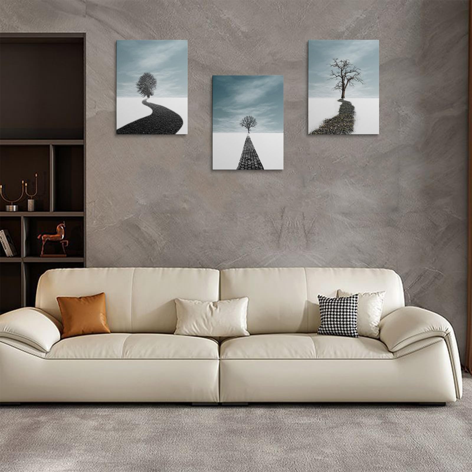 prinfantasy Prints for Walls Set of 3 Abstract Wall Art Framed Poster for Bedroom Living Room Bathroom Home House Decoration - Image 4