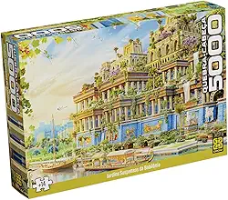 Quebra-Cabeça 5000 Peças - JARDINS SUSPENSOS DA BABILÔNIA - Grow