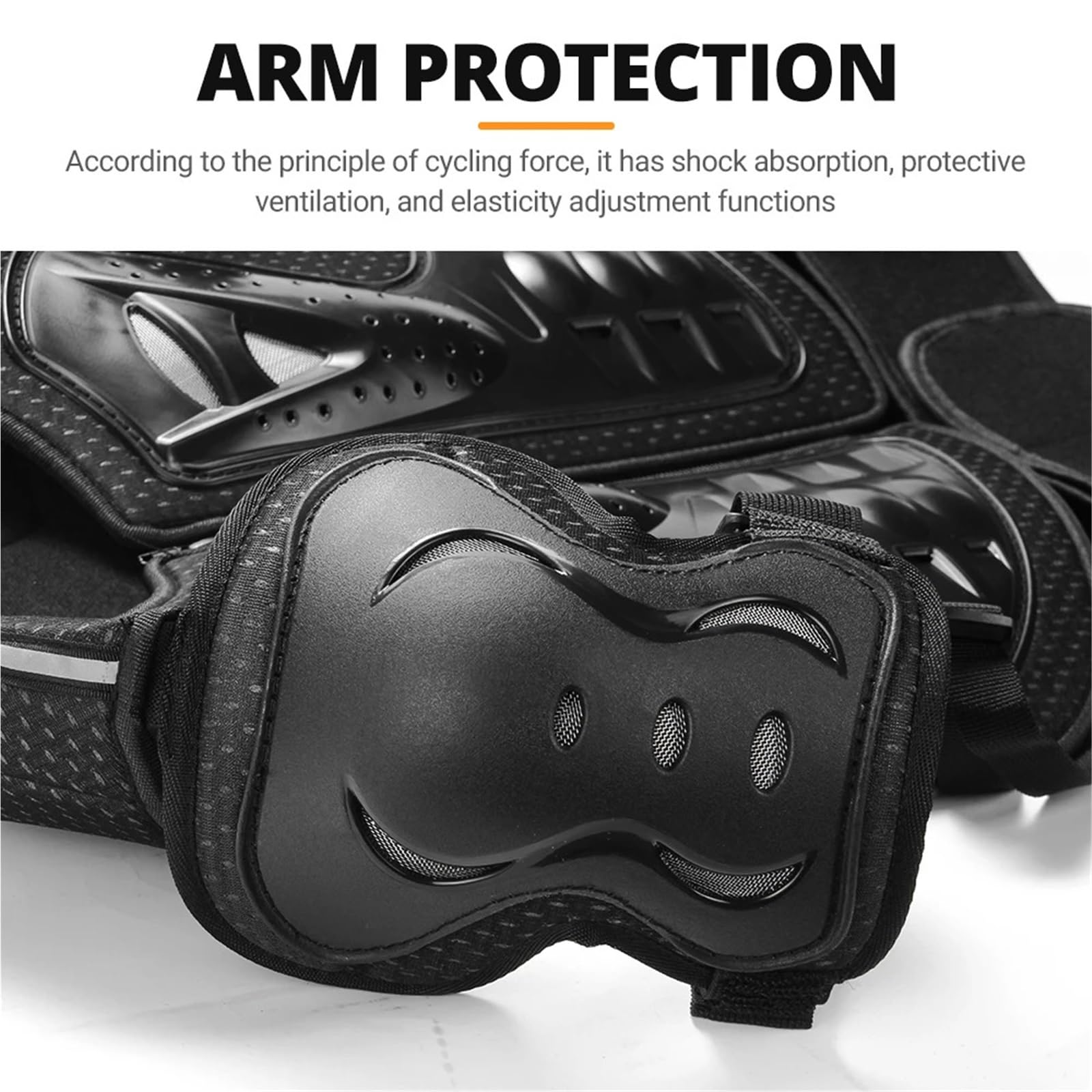 Moto Accessoires Moteur Garde Armure de Moto pour hommes, veste de Protection complète du corps, équipement de Protection pour Motocross Enduro Pare-Chocso(MC1019 Armor Auit-BK)