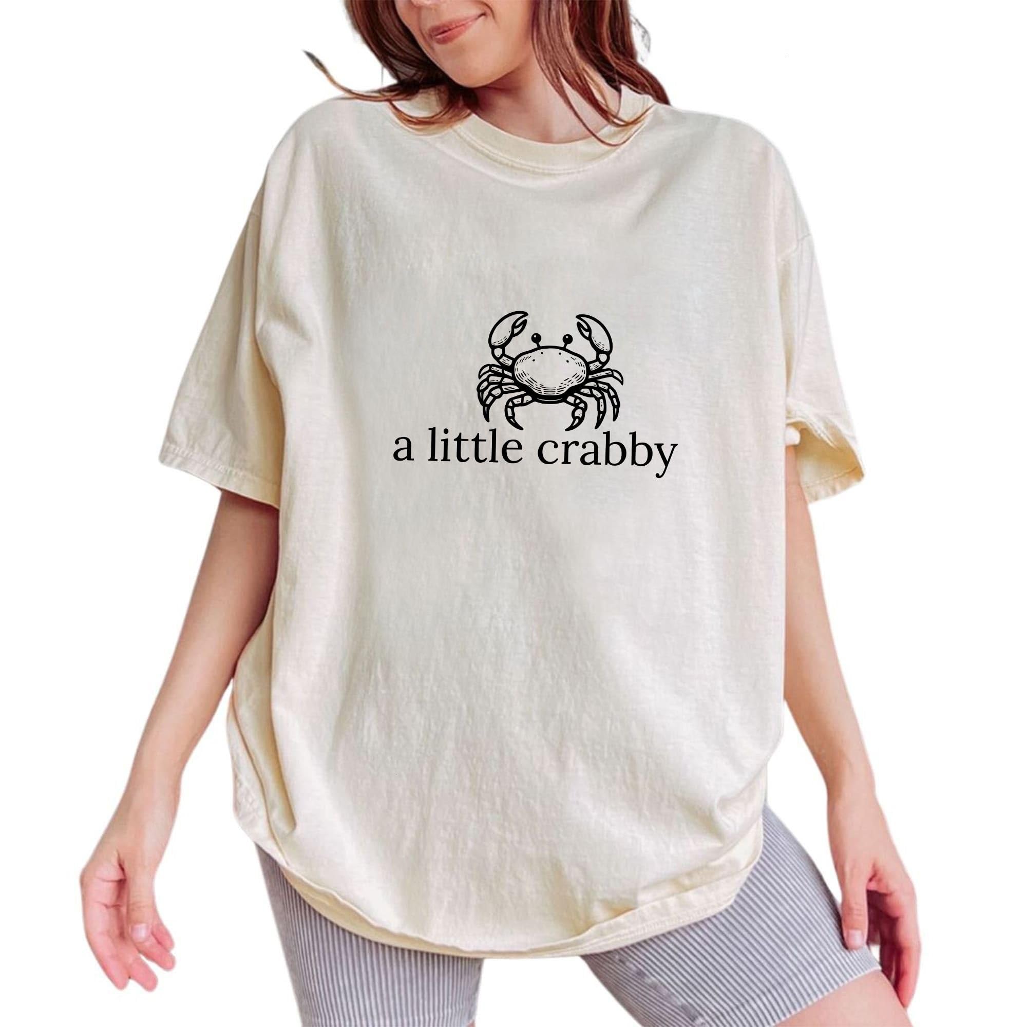 Funny A Little Crabby Shirt Comfort …