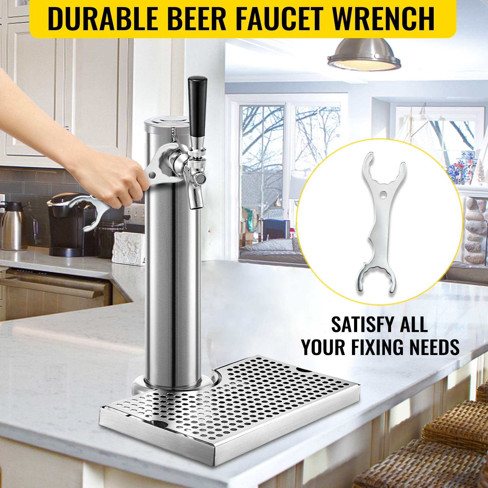 Buy VEVOR Kegerator Tower Kit, Single Tap Beer Conversion Kit, No Tank