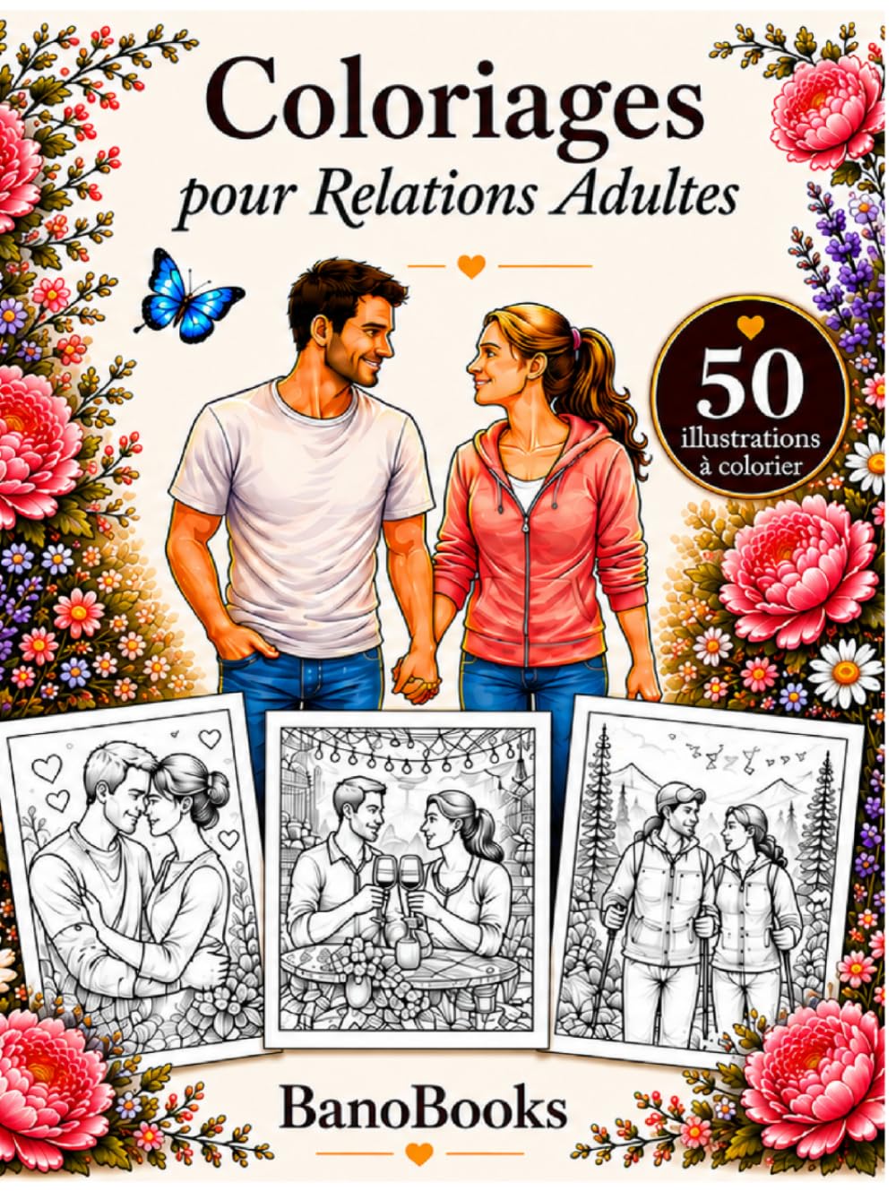 Coloriages pour Relations Adultes: 50 magnifiques illustrations à colorier sur l’amour, la proximité et la complicité