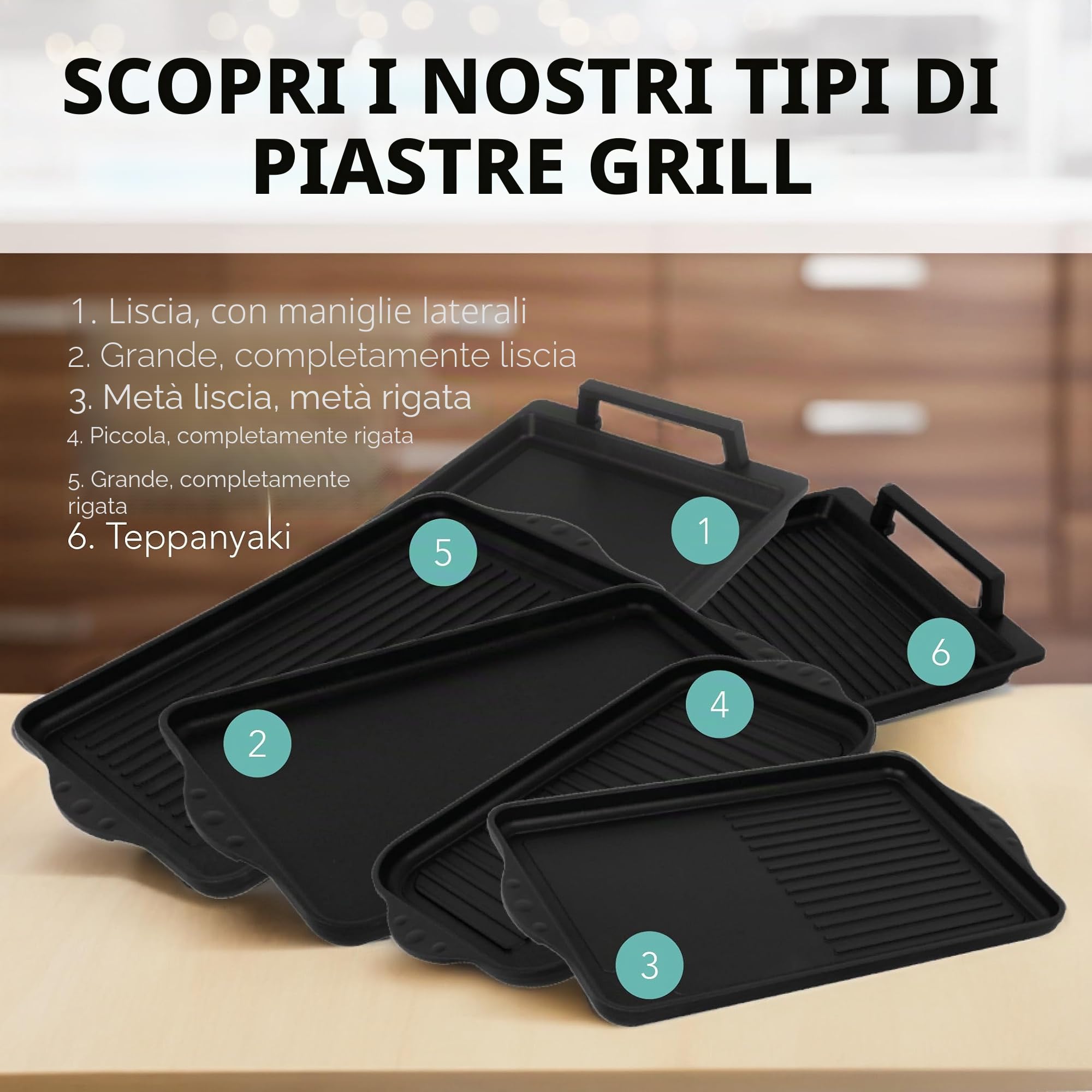 Piastre grill a induzione MaxxGoods Eurolux (Teppanyaki)