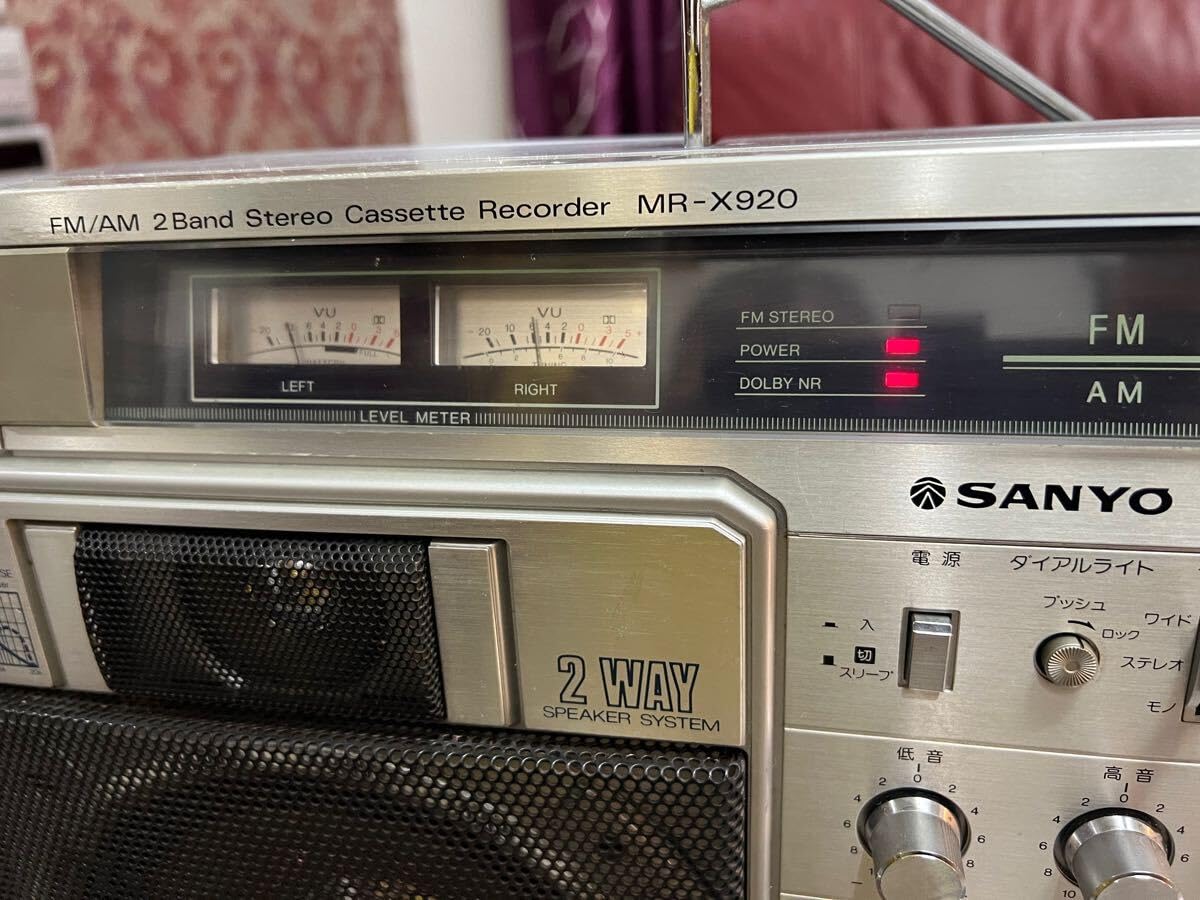 Amazon.co.jp: レトロ SANYO 大型ラジカセ MR-X920 ビンテージ