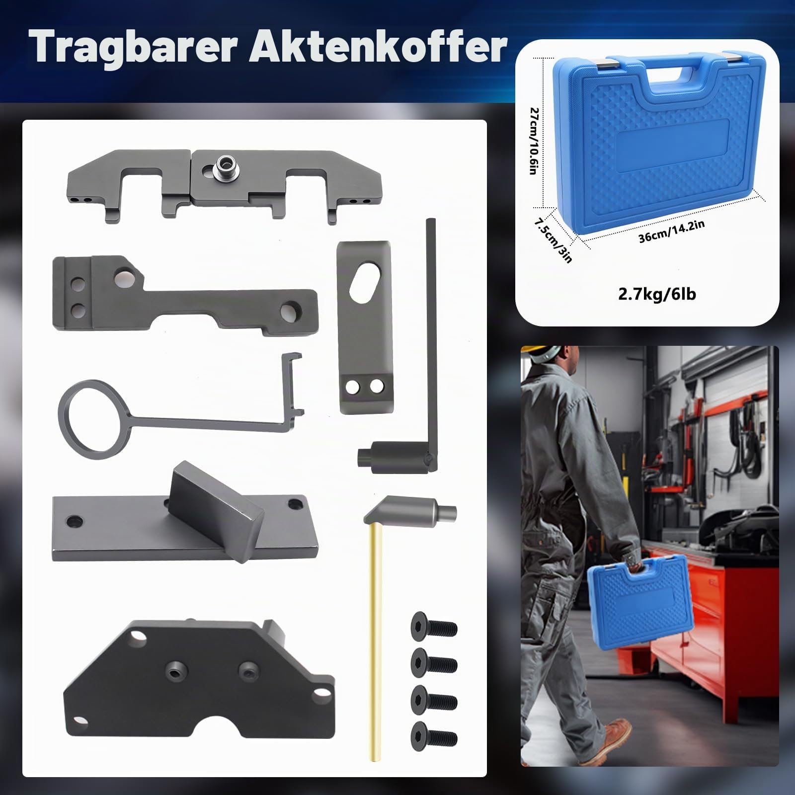 RUIZHI Zahnriemen Werkzeug für Citroen, für Peugeot, Motor Einstellwerkzeug für 1.0, 1.2 Vti (VVT) /GDI PureTech Benzin, 0109-2A, 109-2C,109-2D