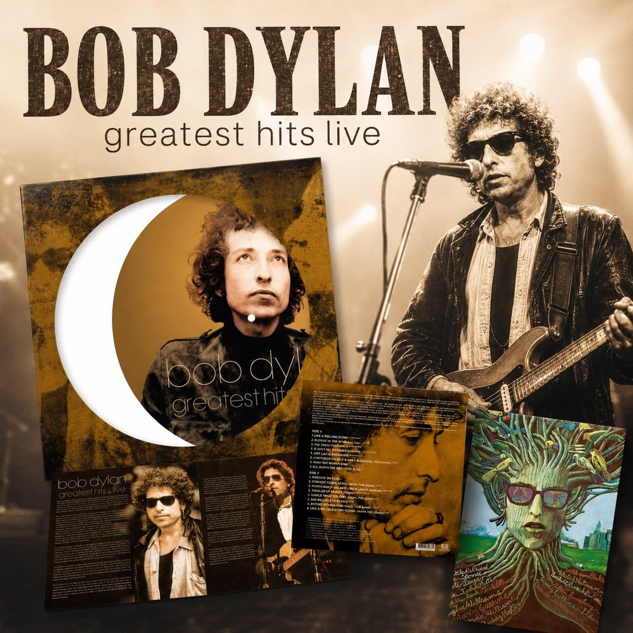 Greatest Hits Live Woodstock 1994, Hollywood Bowl 1965, Madison Square Garden 1974, Includes A3 Poster & 2PP Insert with Extensive Liner Notes