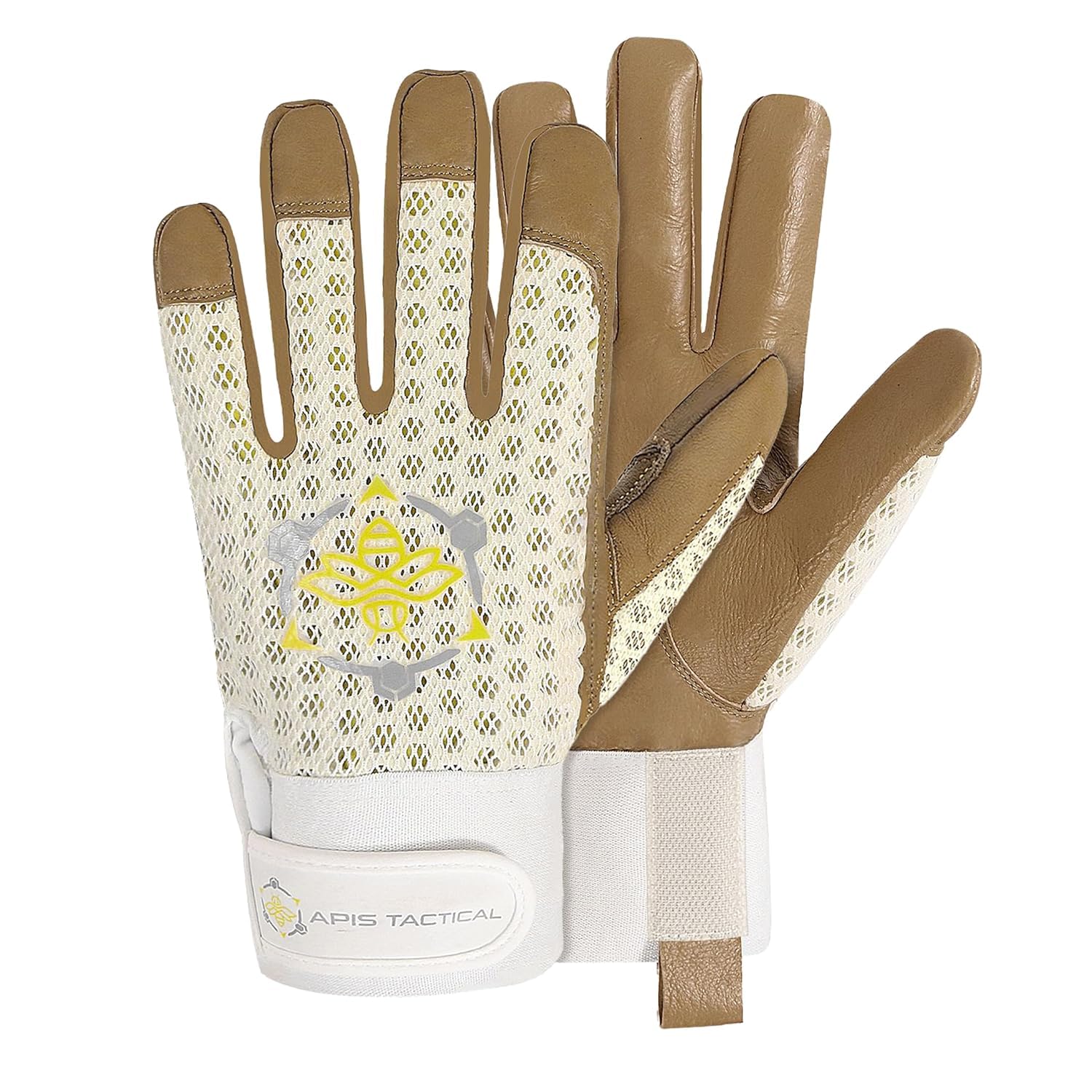 Imkerhandschuhe Ziegenleder – Maximaler Stichschutz, Beige, L | Kurze Bienenhandschuhe für Imker | Weich, griffig & atmungsaktiv | Robuste Imkerei-Ausrüstung der Profi-Serie für Honigbienen