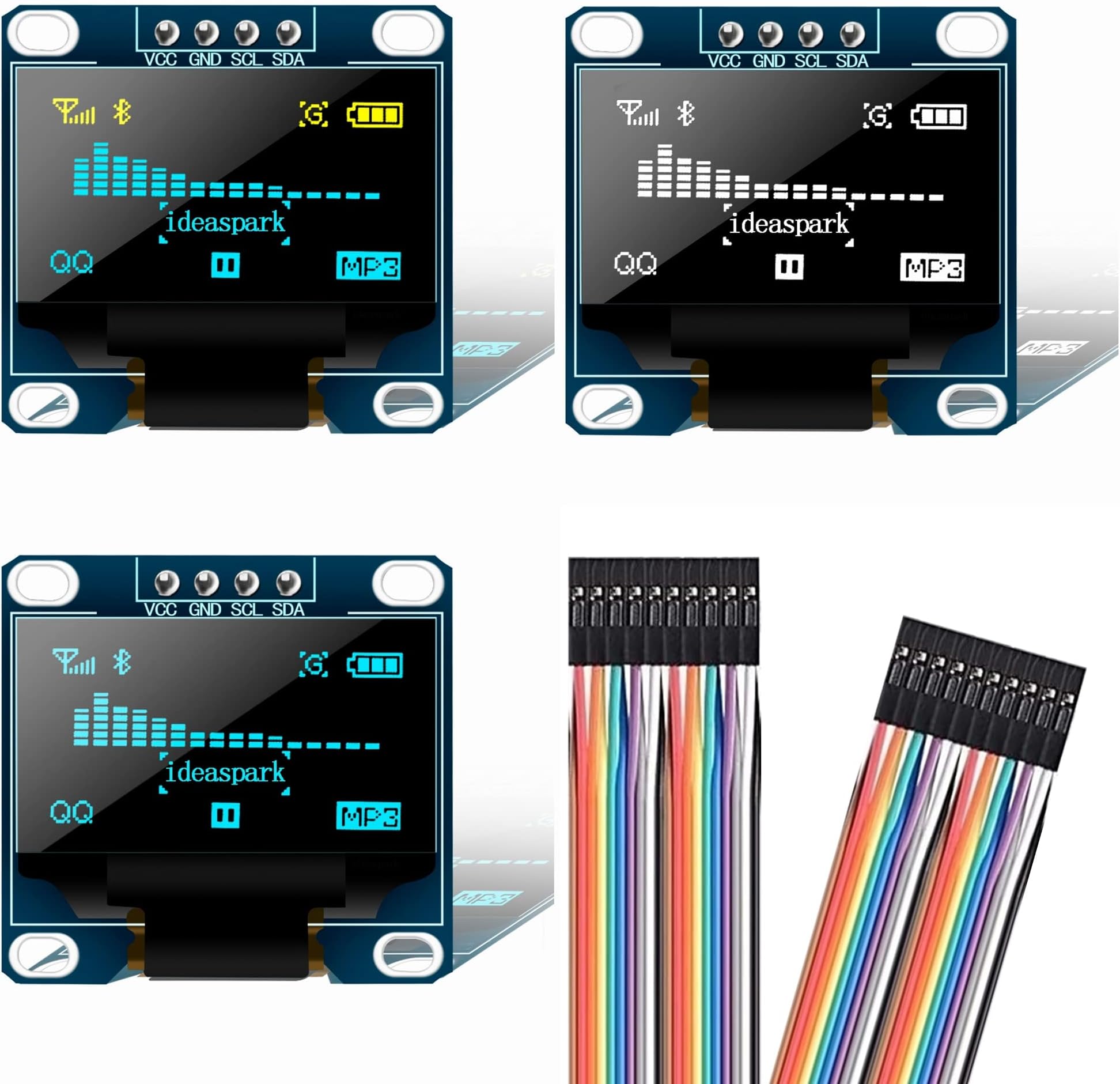 3pcs 0.96'' OLED Display