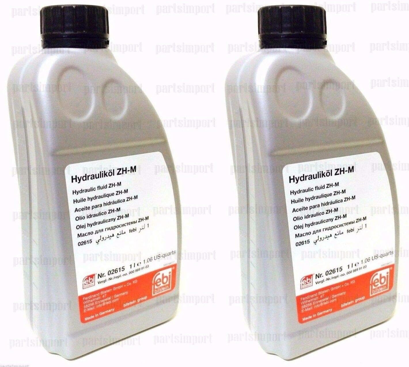 Febi bilstein Hydraulic Fluid 2L for Convertible Top Pump & Hydropneumatic Suspension for Mercedes