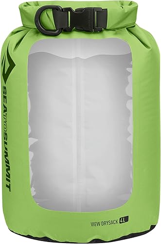 Sea to Summit View Dry Sack, bolsa seca transparente, 4 litros, verde manzana