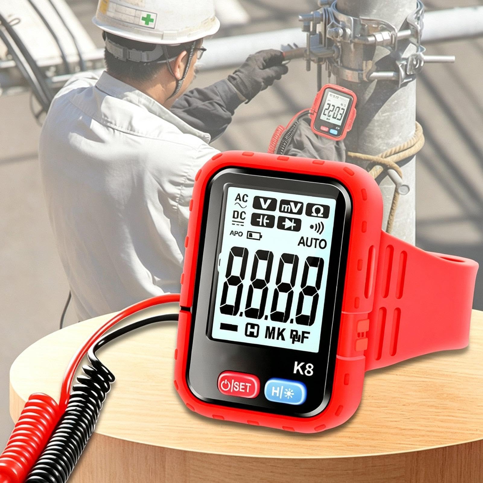 Multimetro Tester Tester Digitale Intelligente Elettrico Retroilluminato Da