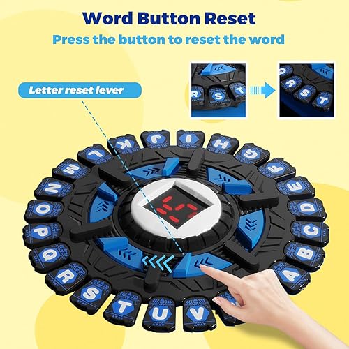 Vista 5 de Juego de mesa para adultos y niños, juego de palabras familiar con temporizador de visualización de 15 segundos y tarjeta de 36 categorías