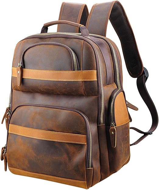 affordable leather backpack