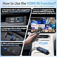 Vista 5 de Carlinkit FireDrive Link Pro Car TV Mate, Convert Wired to Wireless Android Auto & CarPlay Adapter, Compatible with Wired CarPlay for Fire TV Stick