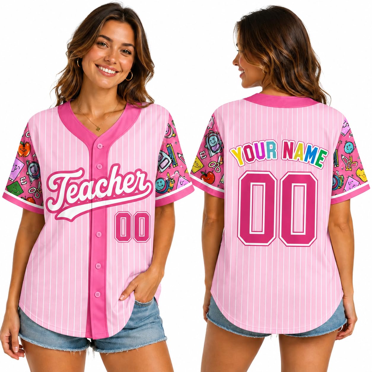Teacher Jersey Personalized Teacher Shirts Back to School Outfits