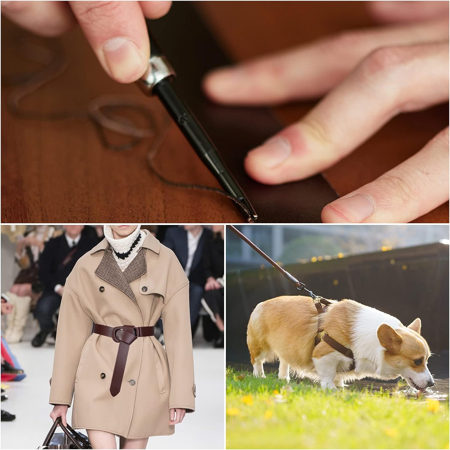 GORGECRAFT Leather Straps Strips 2 inch Wide Flat Cord DIY Leather Strap 78 inches Long for Making Bag Strap Leather Belt Furniture Handles Black : Home & Kitchen