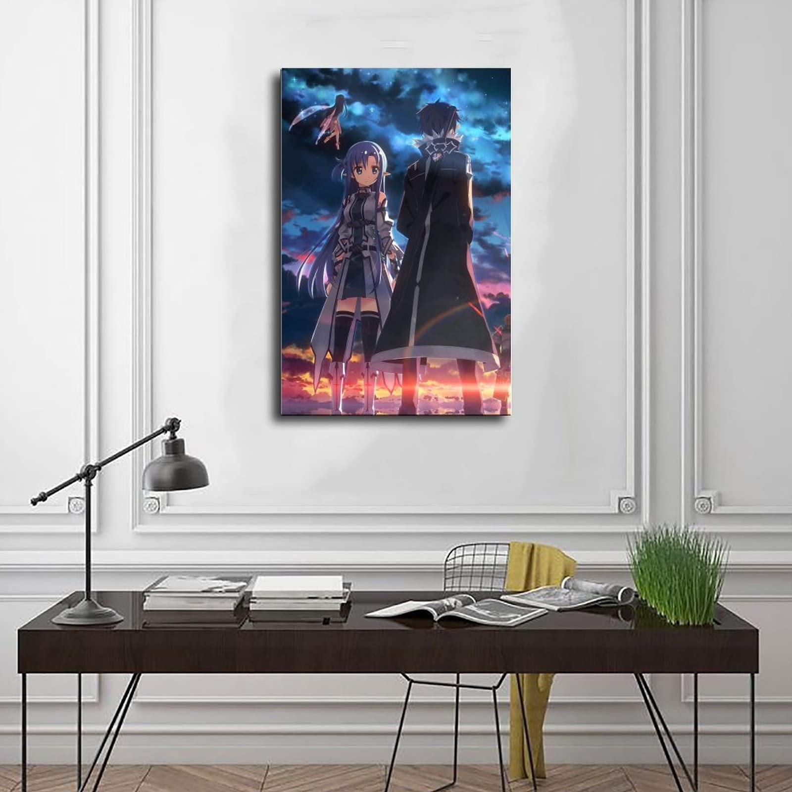 Anime Sword Art Online Poster Sur Toile Pour Chambre à Coucher, Sport, Paysage, Bureau, Décoration De Chambre 40 × 60 Cm