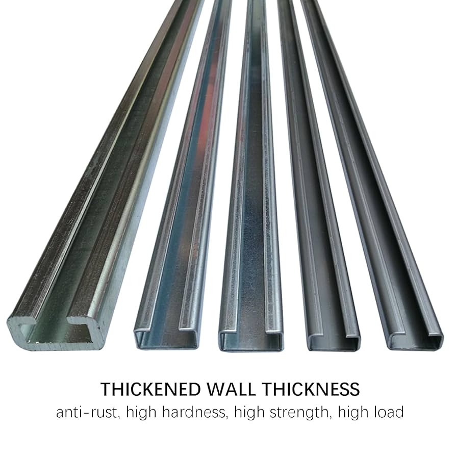 Surprecision Metal Strut Channel with Slotted Back 500mm