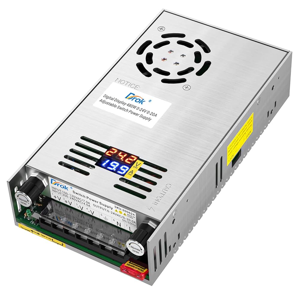 直流安定化電源 60V 6A 降圧電圧ベンチ電源(RK6006-C) Amazon.co.jp: DROK スイッチング電源 AC 110/220V→DC 0-24V 0