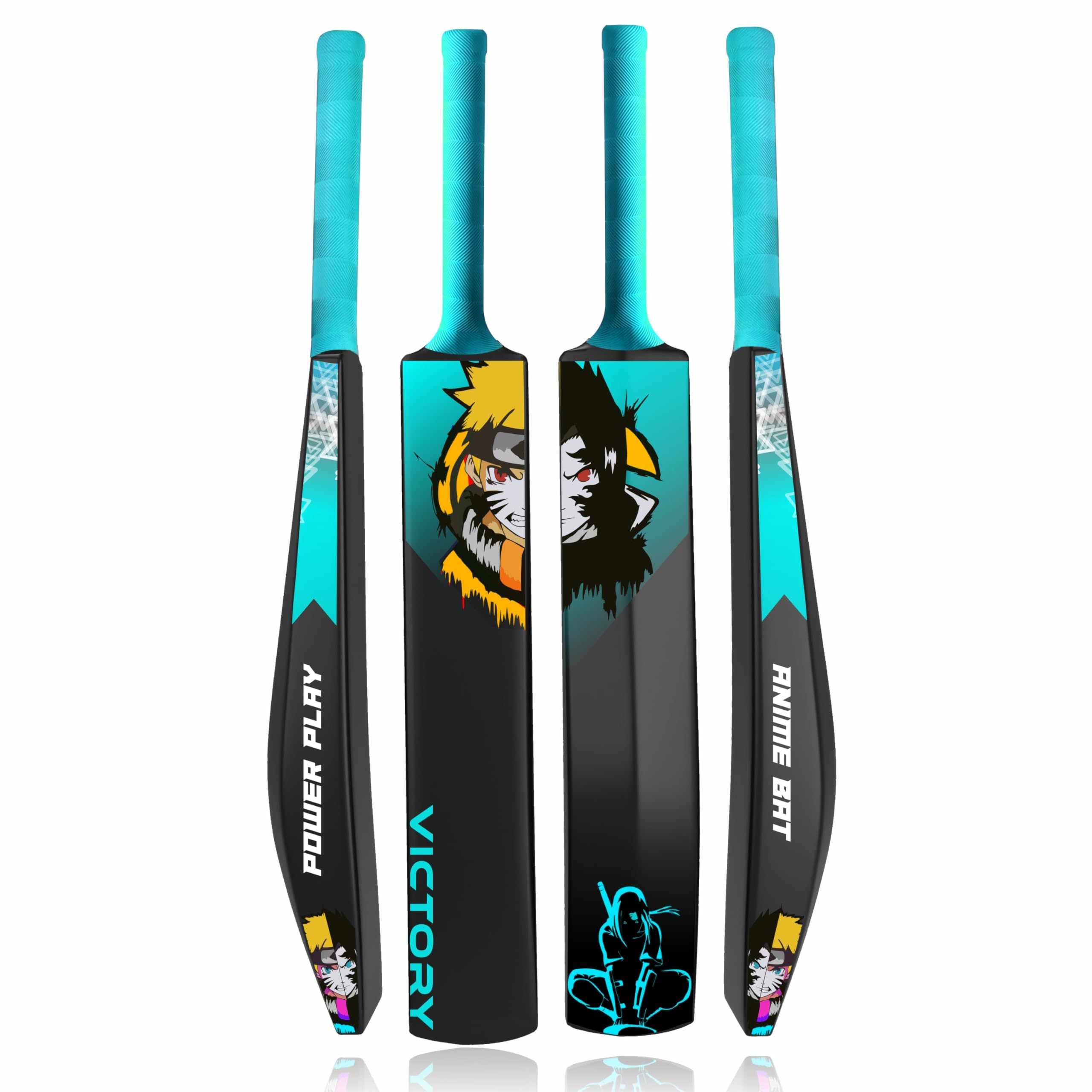 Victory Anime Plastic Cricket Bat Full Size Tennis Bat (34" x4.5" inch) for All Age Group Tournament Plastic Cricket bat Standard Size (Anime Bat)-image-38