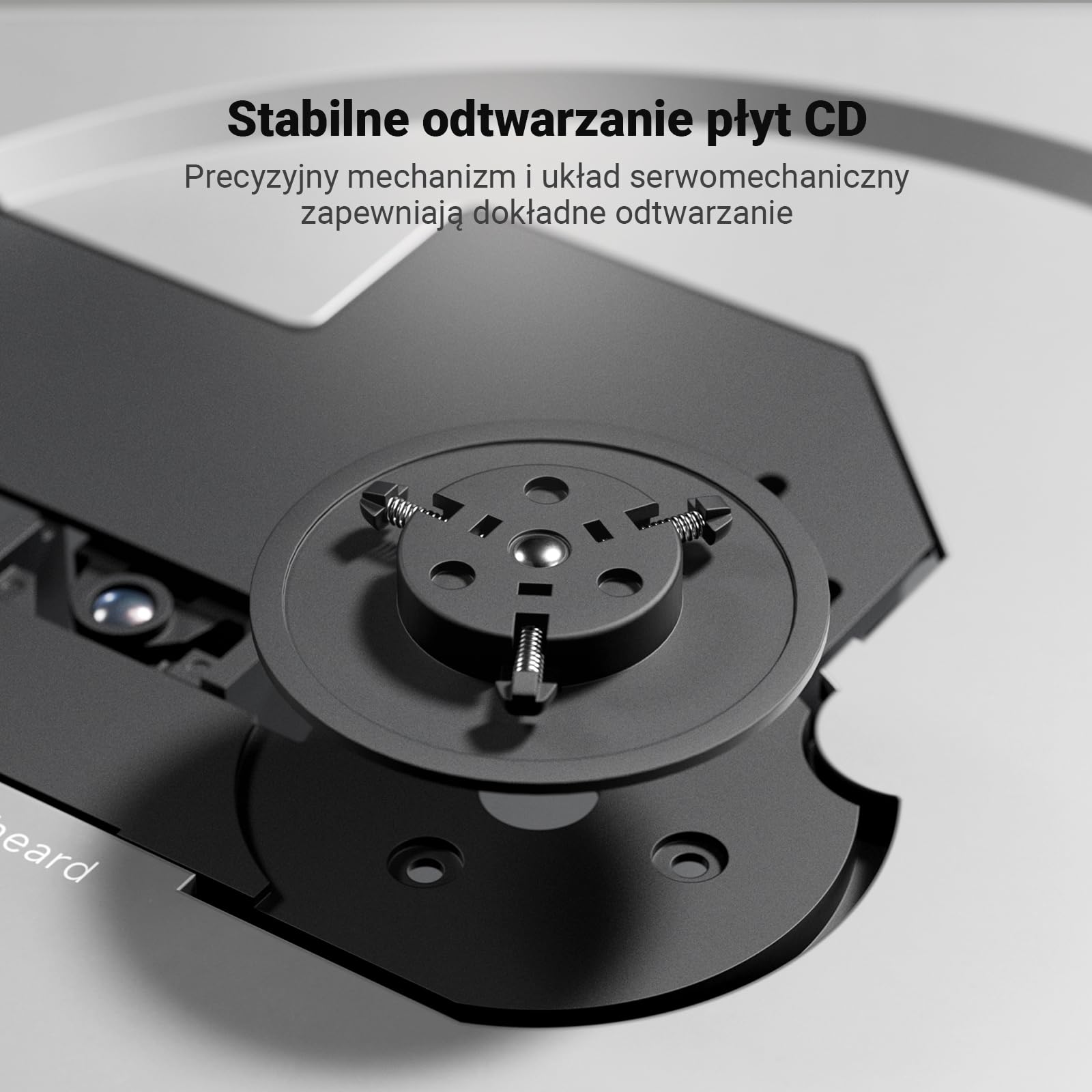 Fosi Audio Merak Odtwarzacz CD Hi-Fi, Stacjonarny Odtwarzacz z DAC CS43131 i Wzmacniaczem TPA6120, Zgrywanie CD na USB, Obsługa CD-R/CD-RW/CDDA, Wyjście Optyczne i Line Out