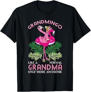 Grandmingo Grandmother Flamingo Lover Gramma Grandma Granny T-Shirt