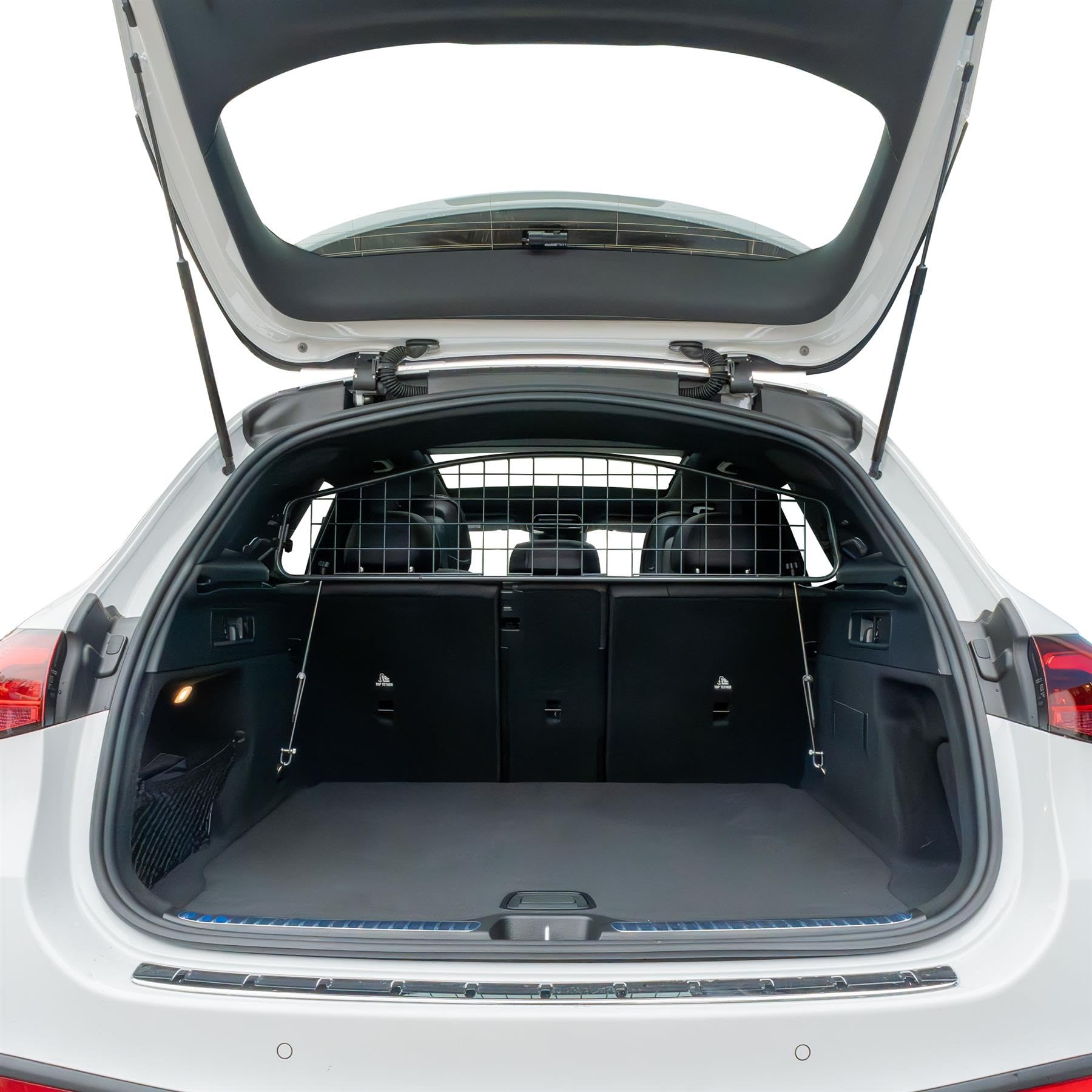 Travall Hundegitter für Mercedes-Benz GLC 2022+, fahrzeugspezifisches Trenngitter für den Kofferraum aus Stahl, passgenau für sicheren Hundetransport